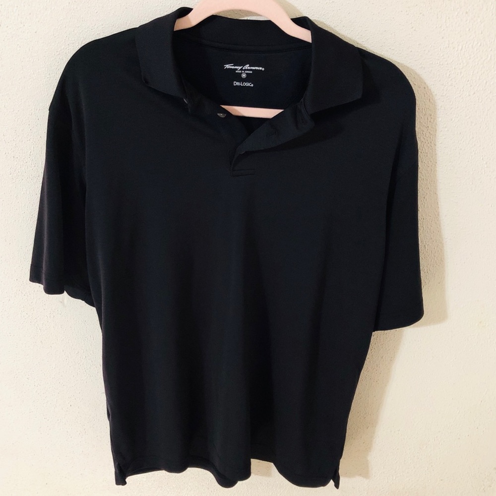 Tommy Armour Dri-Logic Black Polo Shirt Size M
